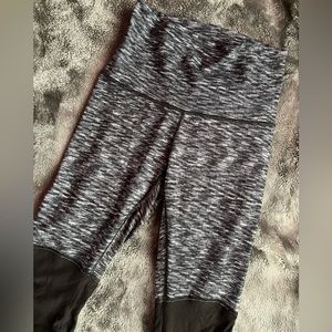 Lululemon Wunder Under Navy/Gray Heather Scrunch Stirrup Pant